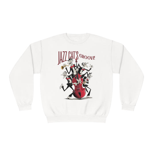 Korea - Jazz cat's groove Unisex NuBlend® Crewneck Sweatshirt - StyleMZ - Stylemz