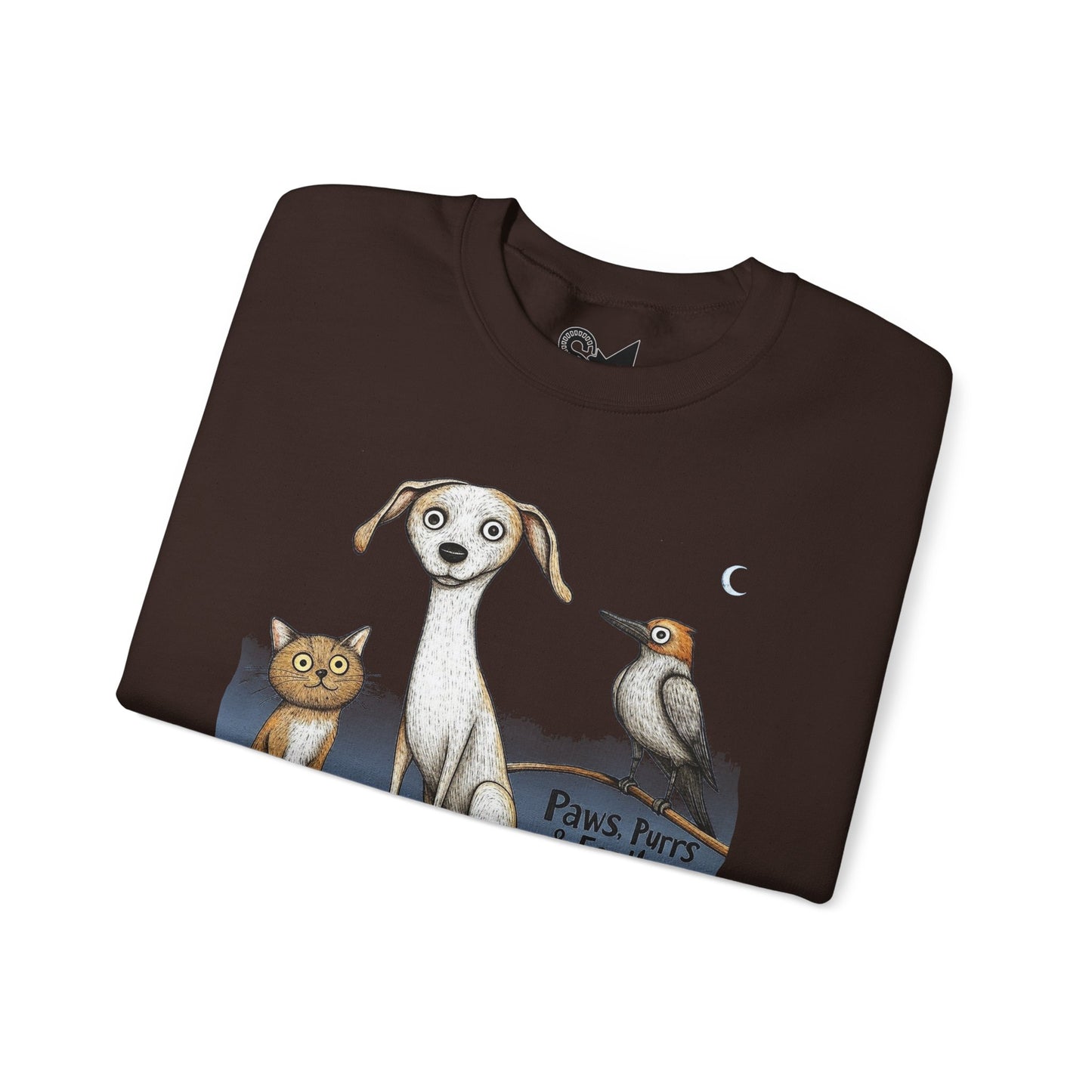 Paws, Purrs & Feathers Unisex Heavy Blend™ Crewneck Sweatshirt