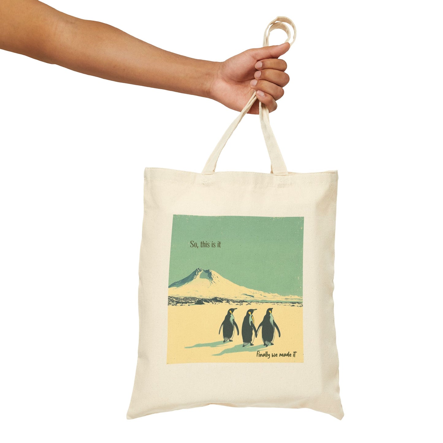 Finally we made it Cotton Canvas Tote Bag - StyleMZ