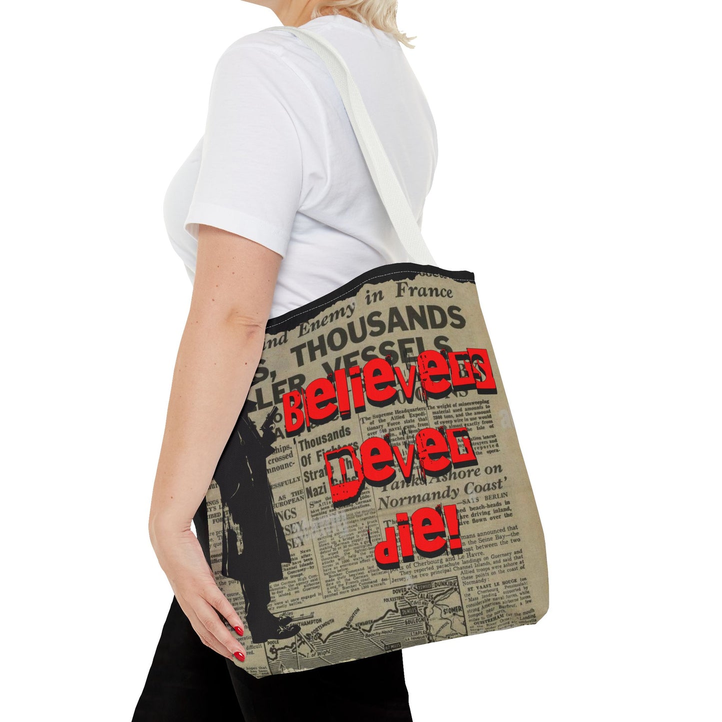 Believers never die Tote Bag (AOP) - StyleMZ