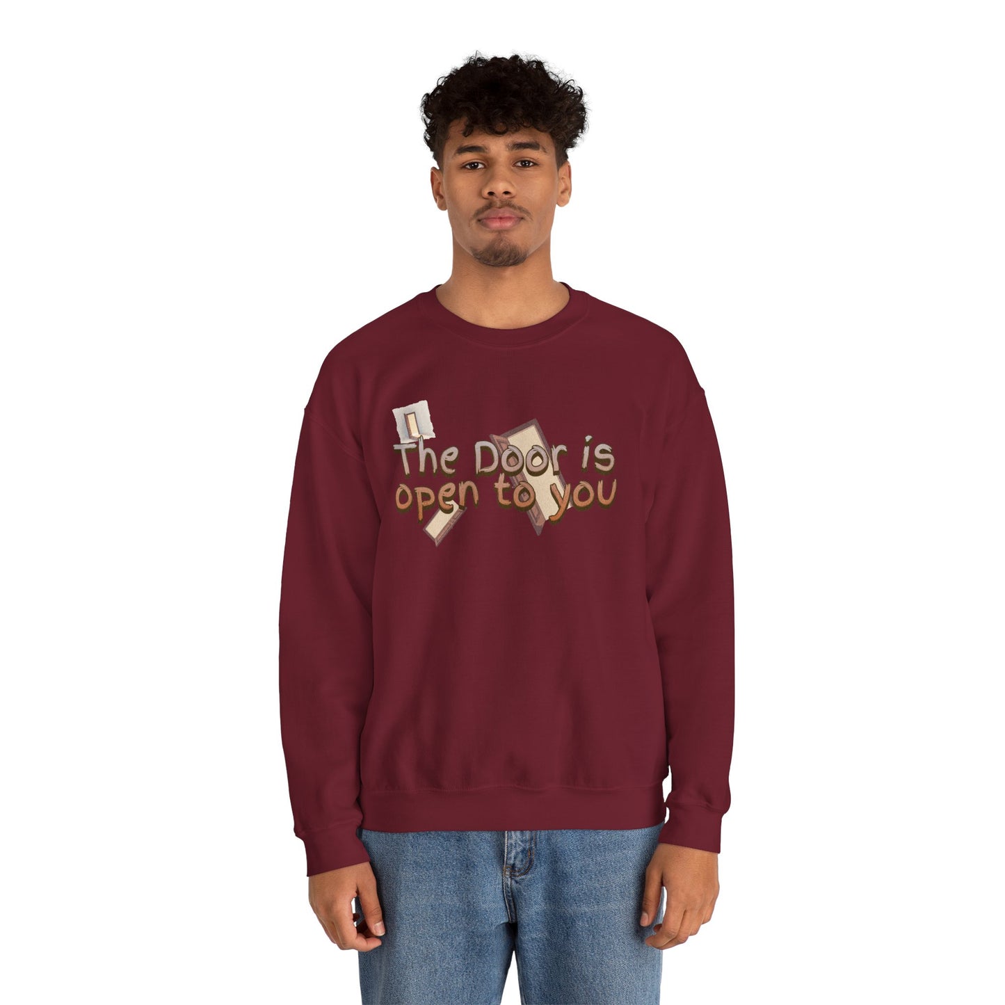 The door is open to you Unisex Heavy Blend™ Crewneck Sweatshirt - StyleMZ