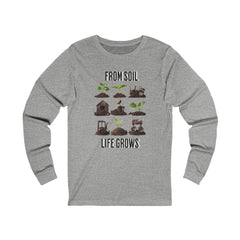 Korea -  Life grows from soil Unisex Jersey Long Sleeve Tee  - StyleMZ