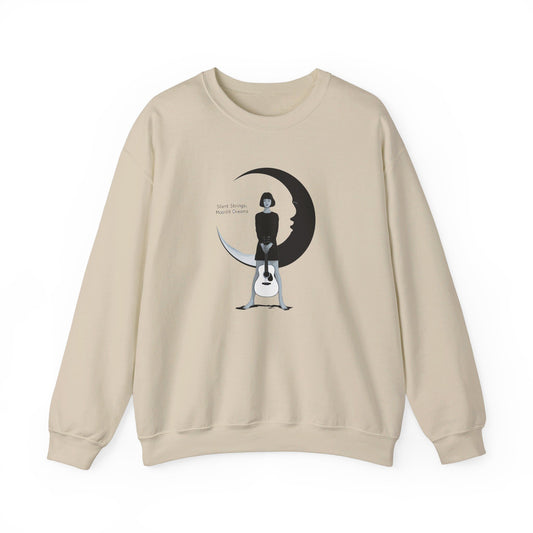 Korea -  Silent Strings, Moonlit Dreams Unisex Heavy Blend™ Crewneck Sweatshirt  - StyleMZ