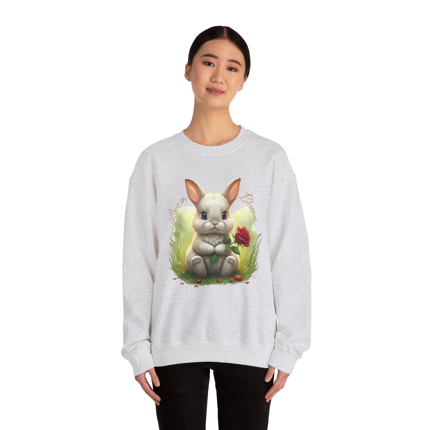 Love in bloom Unisex Heavy Blend™ Crewneck Sweatshirt - StyleMZ