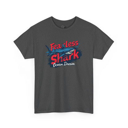 Fearless shark Unisex Heavy Cotton Tee - StyleMZ