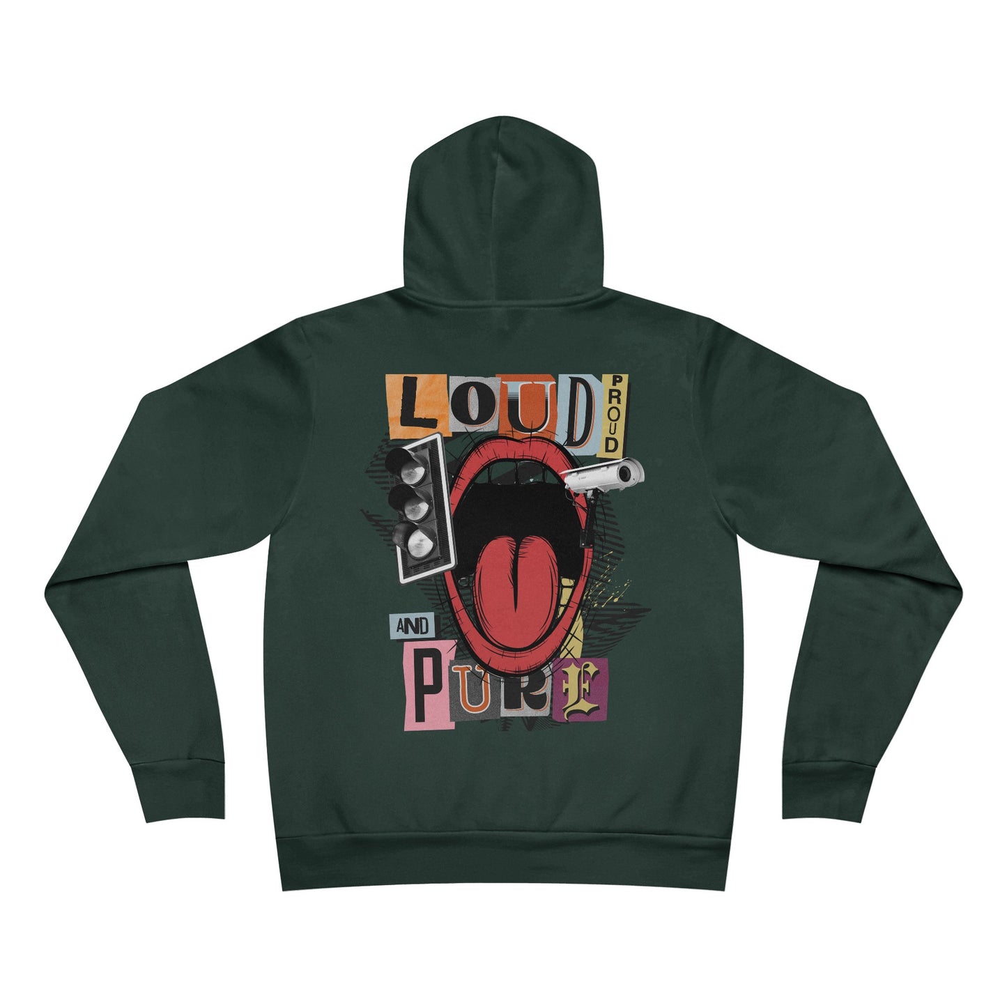 Korea -  Loud Proud and Pure Unisex Sponge Fleece Pullover Hoodie  - StyleMZ