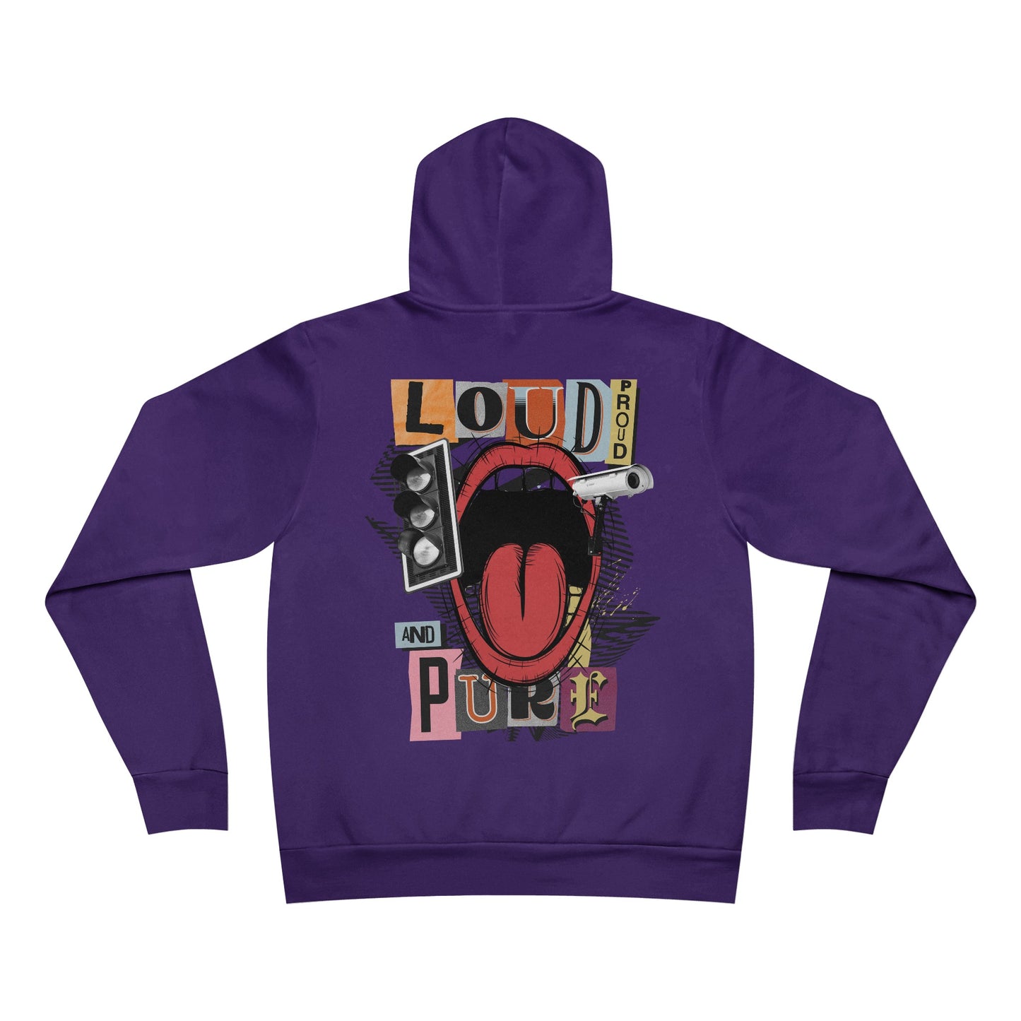 Korea -  Loud Proud and Pure Unisex Sponge Fleece Pullover Hoodie  - StyleMZ