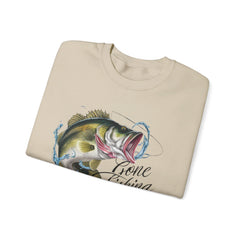 Corea - Sudadera unisex de cuello redondo Gone Fishing Heavy Blend™ - StyleMZ 