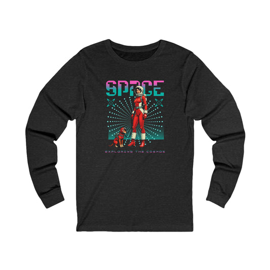 Korea -  Space Unisex Jersey Long Sleeve Tee  - StyleMZ