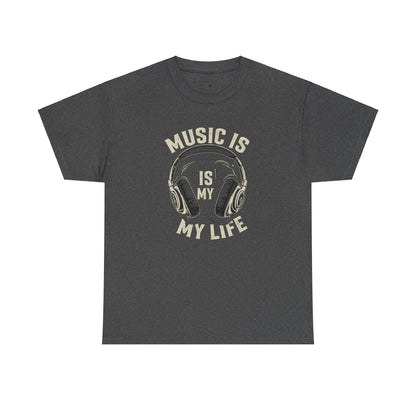 Music is my life Unisex Heavy Cotton Tee