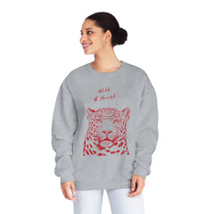 Corea - Sudadera unisex de cuello redondo NuBlend® con corazón salvaje - StyleMZ 