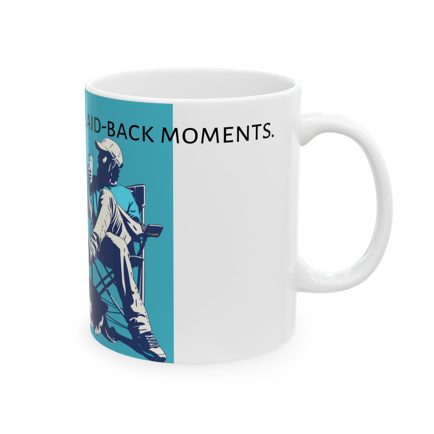 Friends, caffeine, and laid-back moments. Ceramic Mug, (11oz, 15oz) - StyleMZ