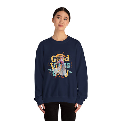 Good vibes only Unisex Heavy Blend™ Crewneck Sweatshirt - StyleMZ