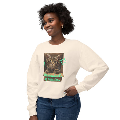 Korea -  When you realize it's only Wednesday! Unisex Lightweight Crewneck Sweatshirt  - StyleMZ