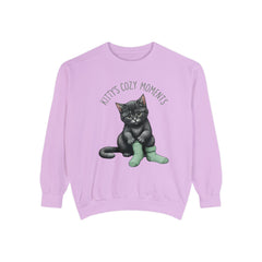 Corea - Momento acogedor de Kittt Sudadera unisex teñida en prenda - StyleMZ 