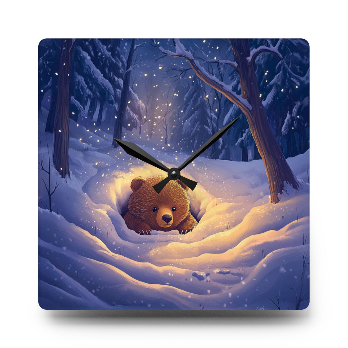 StyleMZ -  Is it still winter Acrylic Wall Clock  - StyleMZ