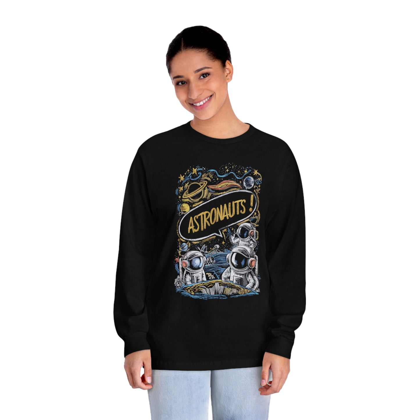 Korea -  Astronauts Unisex Classic Long Sleeve T-Shirt  - StyleMZ