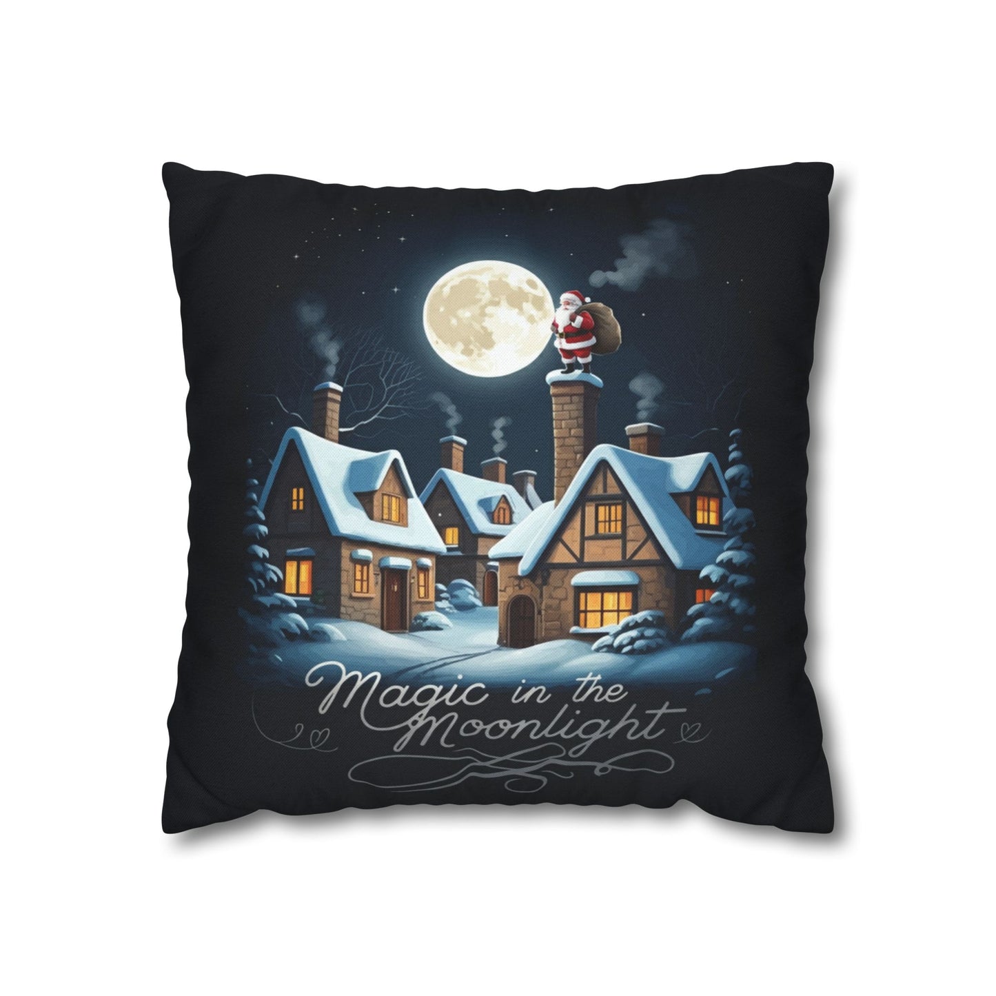 StyleMZ -  Magic in the moonlight Spun Polyester Square Pillowcase  - StyleMZ