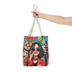 Korea -  Hi! Cats Tote Bag (AOP)  - StyleMZ