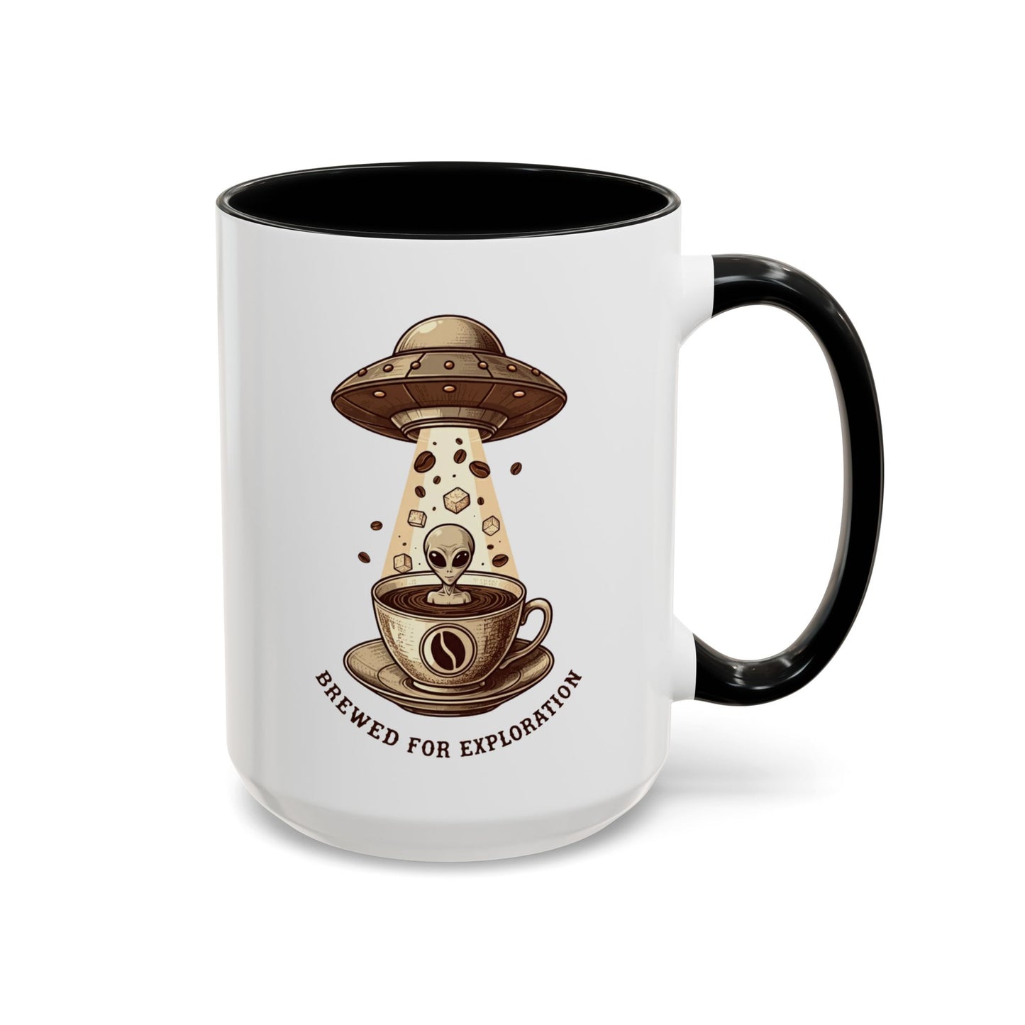 Brewed for exploration Accent Coffee Mug (11, 15oz) - StyleMZ - Stylemz