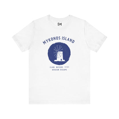 Mykonos Island Unisex Jersey Short Sleeve Tee