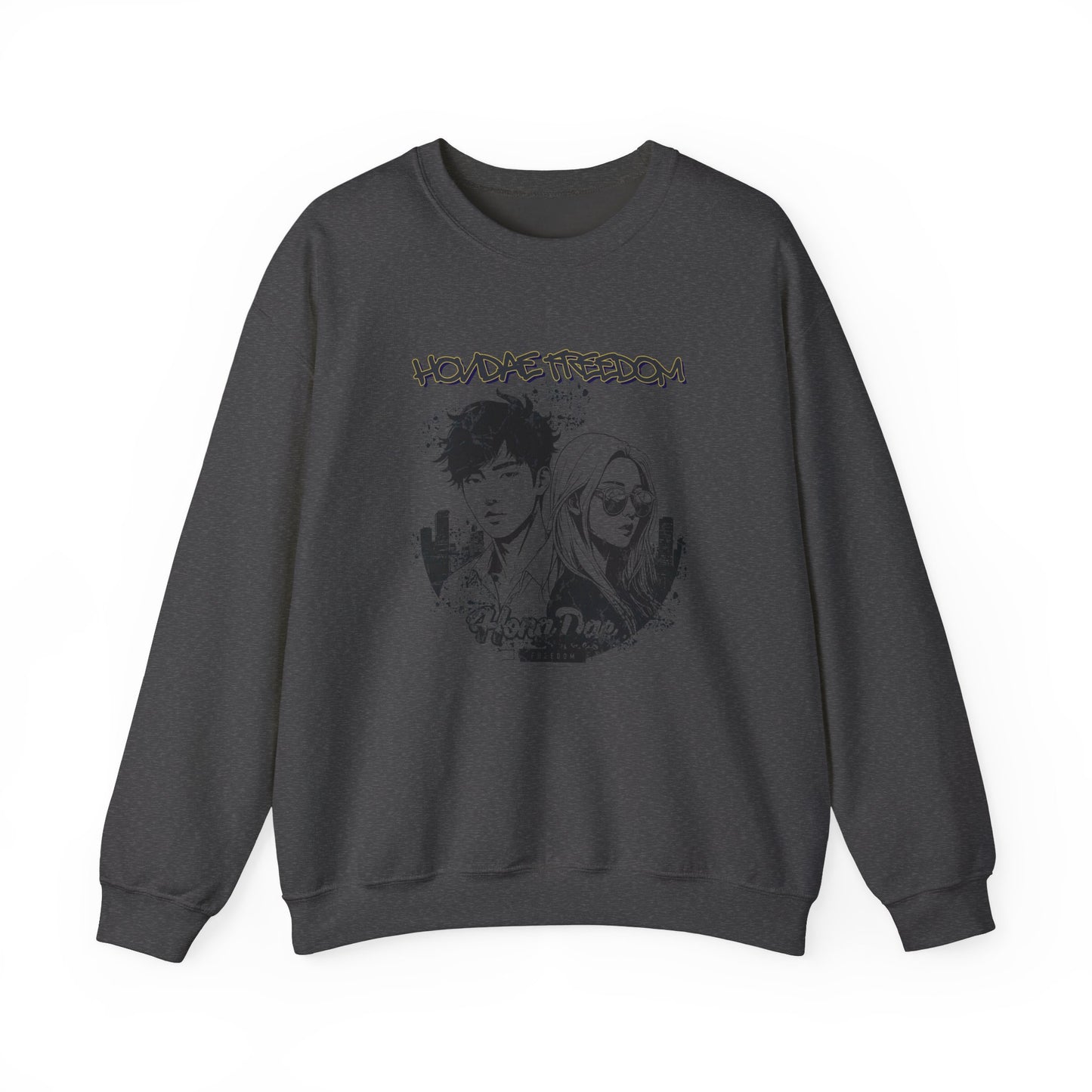 HongDae Freedom Unisex Heavy Blend™ Crewneck Sweatshirt - StyleMZ