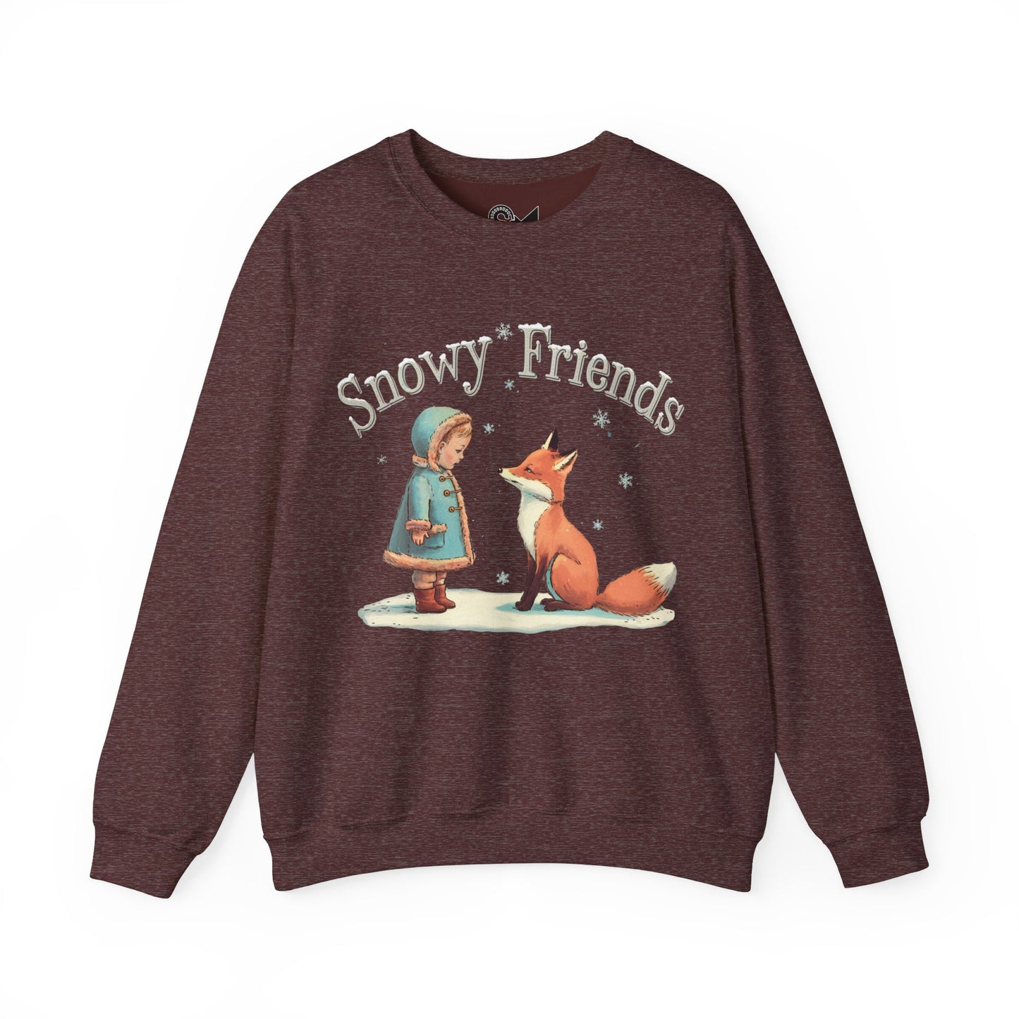 Snowy Friends Unisex Heavy Blend™ Crewneck Sweatshirt - StyleMZ - Stylemz