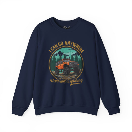 I can go anywhere Unisex Heavy Blend™ Crewneck Sweatshirt - Stylemz