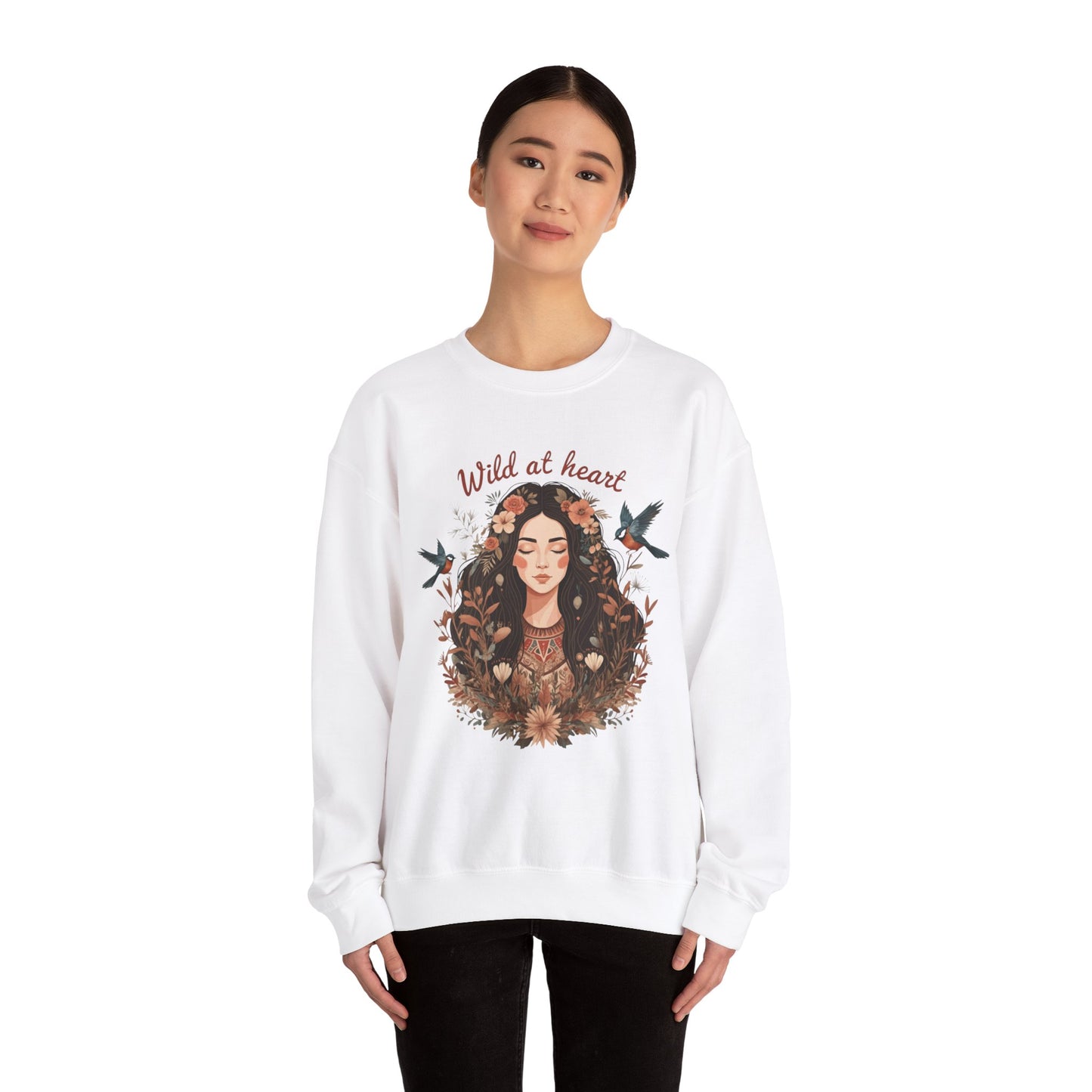 Wild at heart Unisex Heavy Blend™ Crewneck Sweatshirt - StyleMZ