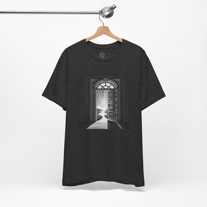 The door is open Unisex Jersey Short Sleeve Tee - StyleMZ