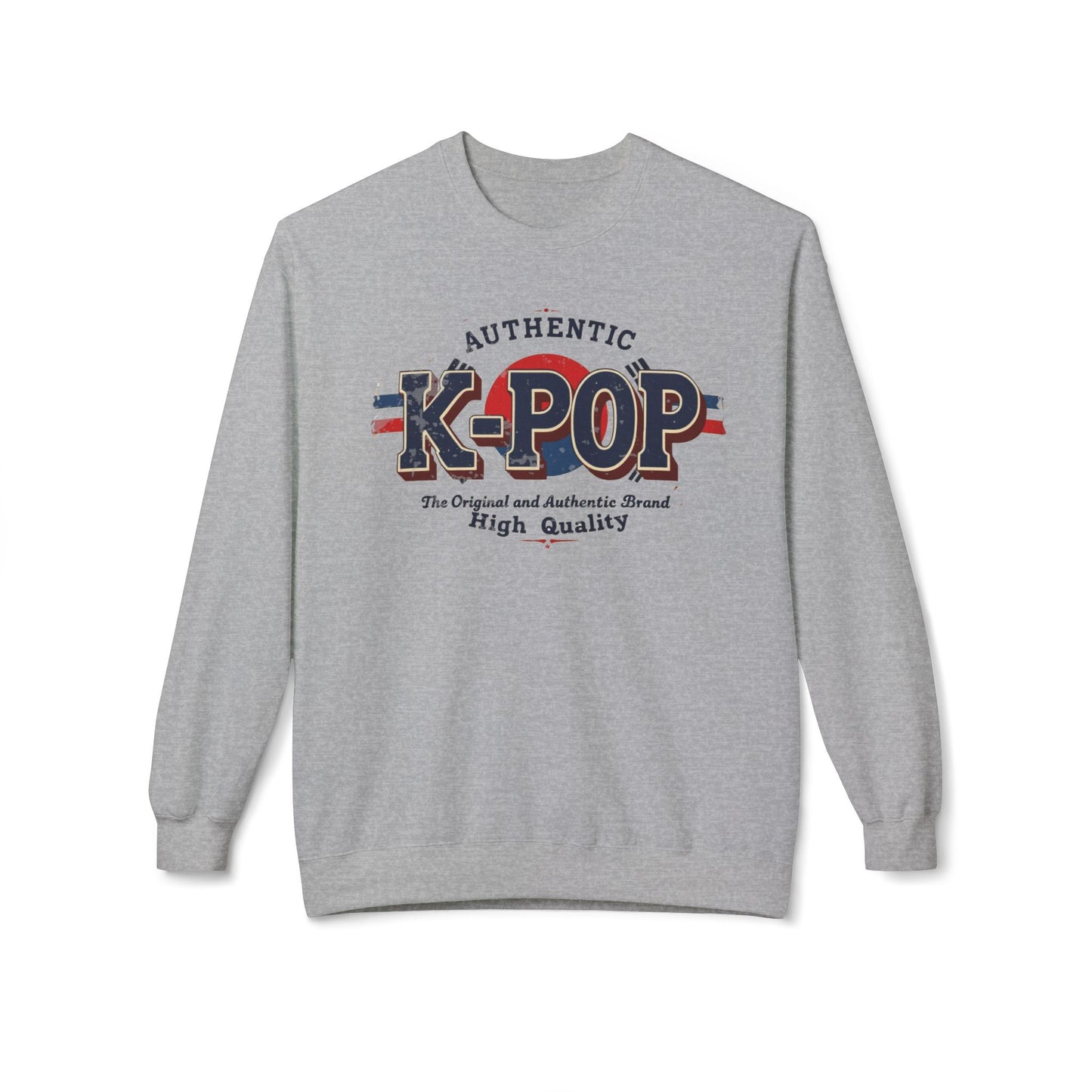 K-POP Unisex Midweight Softstyle Fleece Crewneck Sweatshirt - StyleMZ