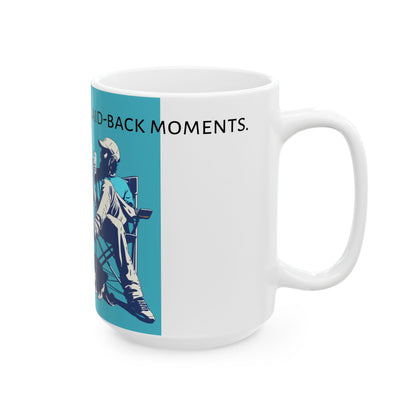 Friends, caffeine, and laid-back moments. Ceramic Mug, (11oz, 15oz) - StyleMZ