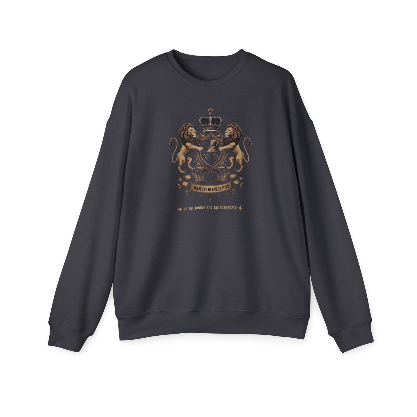 Korea -  Majesty in Every Step Unisex Drop Shoulder Sweatshirt  - StyleMZ