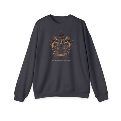 Korea -  Majesty in Every Step Unisex Drop Shoulder Sweatshirt  - StyleMZ