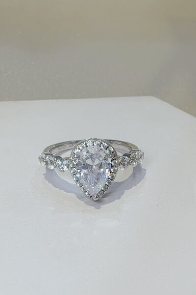 2 Carat Moissanite 925 Sterling Silver Ring