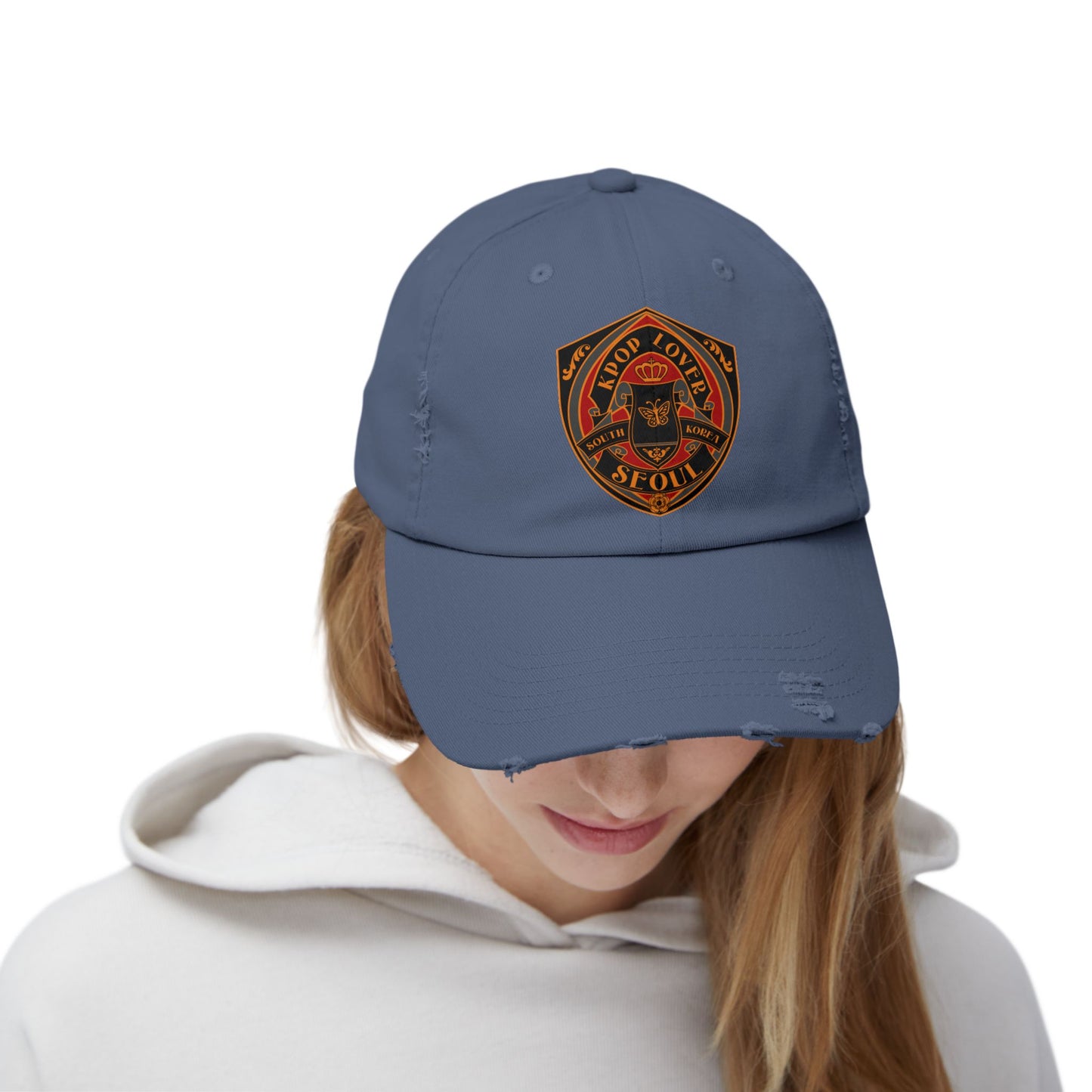 Korea -  KPOP Lover Unisex Distressed Cap  - StyleMZ