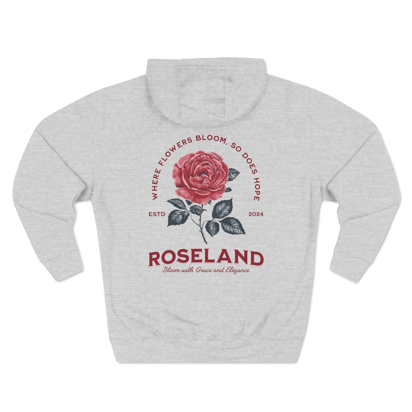 Roseland Three-Panel Fleece Hoodie - StyleMZ - Stylemz