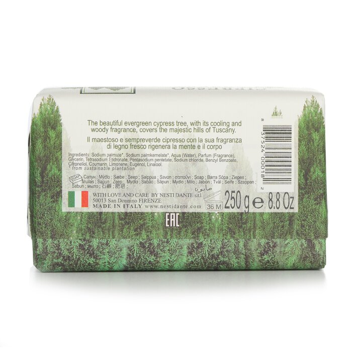 NESTI DANTE - Dei Colli Fiorentini Triple Milled Soap Cypress Tree