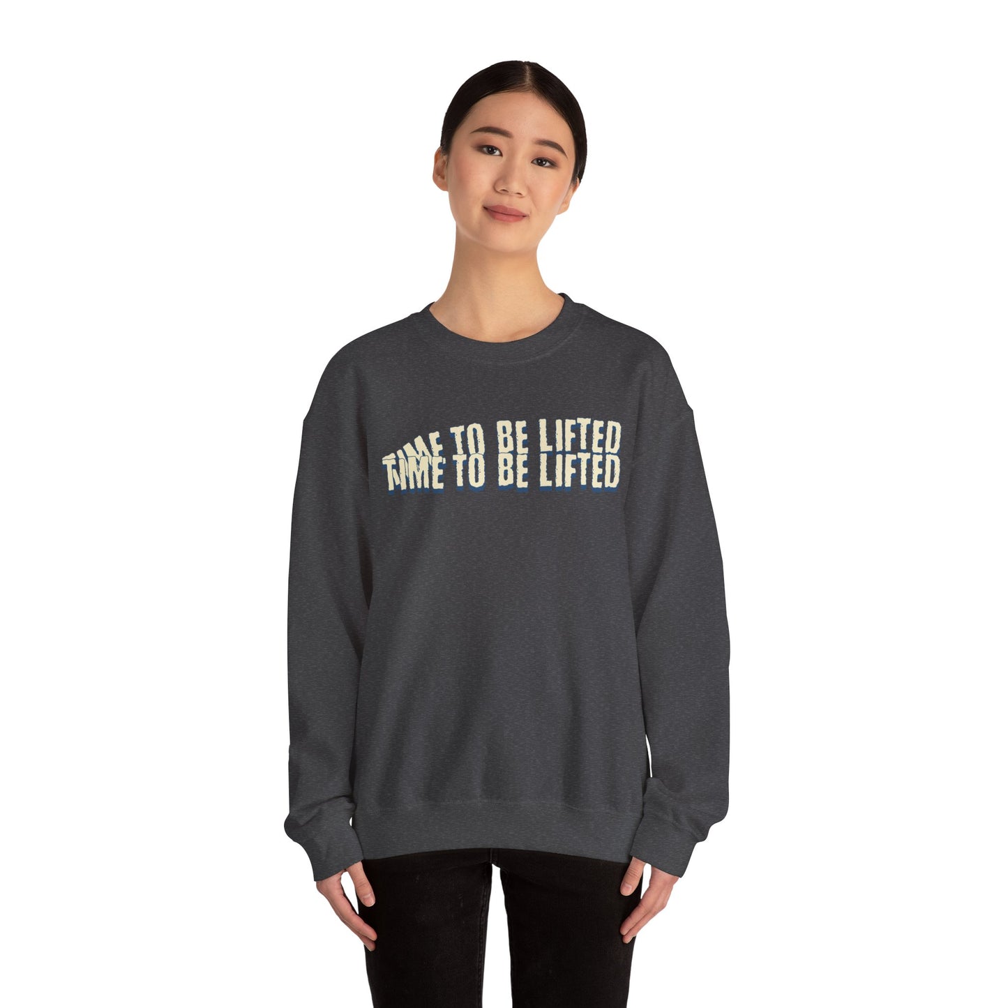 Time to be lifted Unisex Heavy Blend™ Crewneck Sweatshirt - StyleMZ - Stylemz