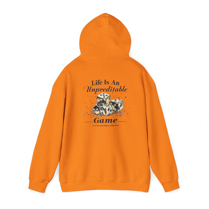 Life Is An Unpredictable Game Unisex Heavy Blend™ Hooded Sweatshirt