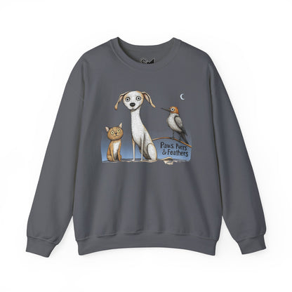 Paws, Purrs & Feathers Unisex Heavy Blend™ Crewneck Sweatshirt