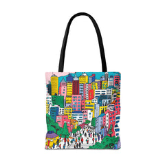 Korea -  Seoul's hill neighborhoods Tote Bag (AOP)  - StyleMZ