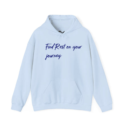 Find Rest on the Journey Unisex Heavy Blend™ Hooded Sweatshirt - StyleMZ