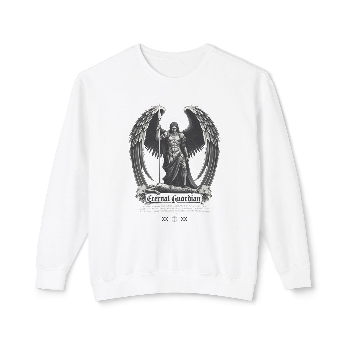 StyleMZ -  Eternal Guardian Unisex Lightweight Crewneck Sweatshirt  - StyleMZ