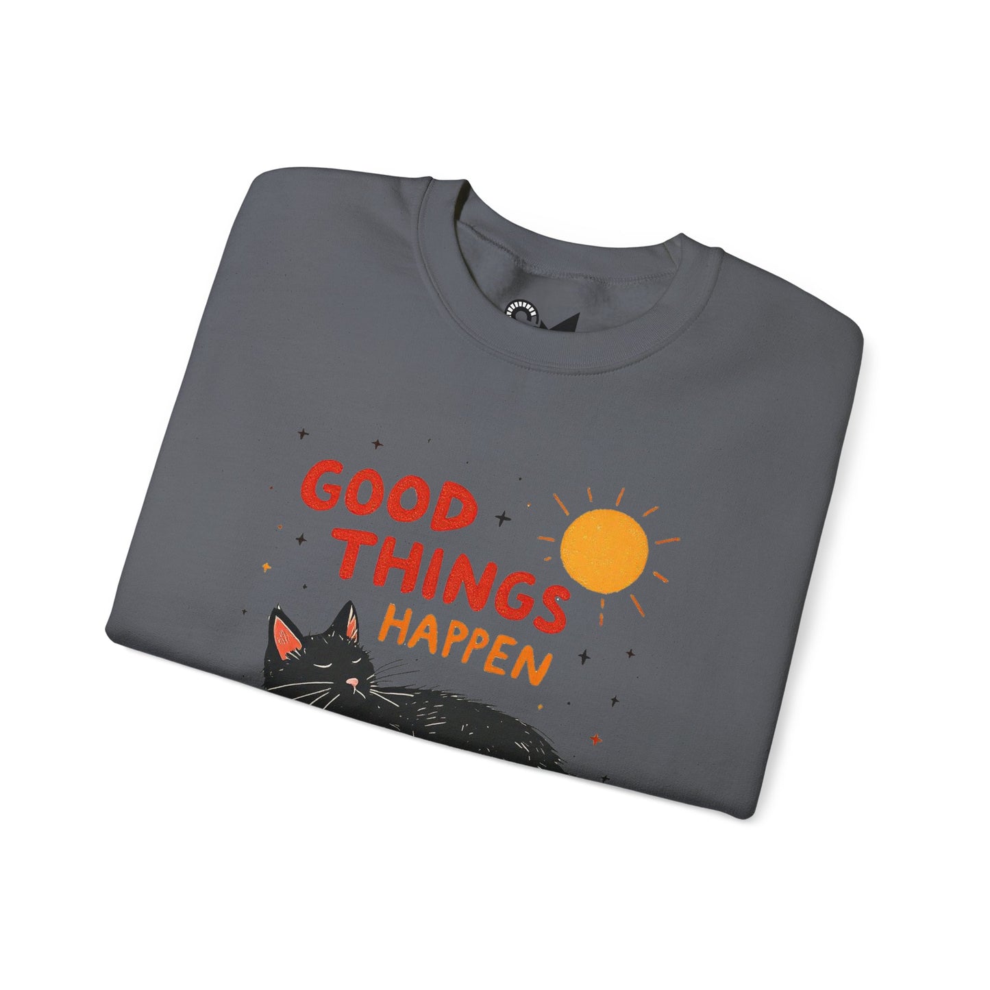 Good things happen Unisex Heavy Blend™ Crewneck Sweatshirt