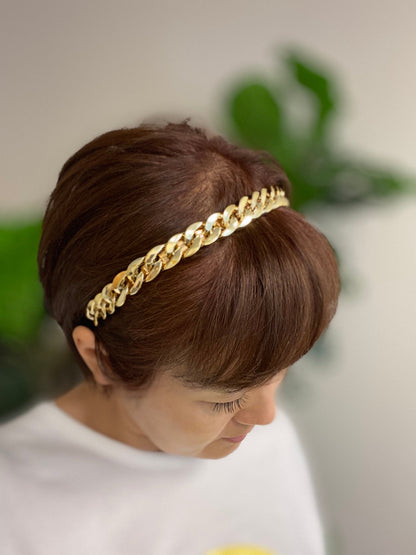 Cuban Chain Headband for Edgy Everyday Style