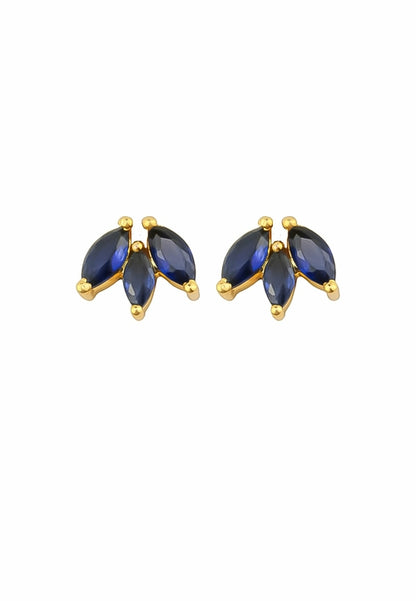 Fontana Earrings - 18K Gold-Plated with Zirconia Stones