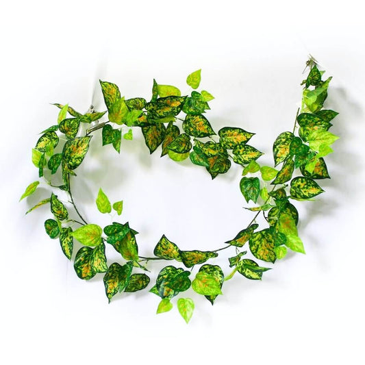 2 Pack - Artificial Red Pothos Garland - 190cm Length