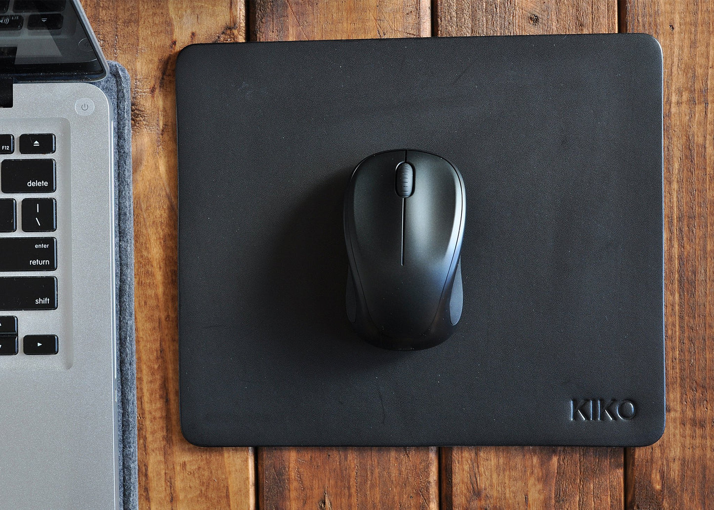 Premium Leather Mouse Pad with Non-Slip Suede Backing