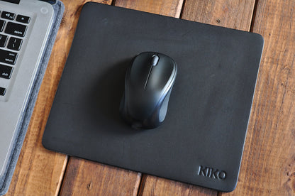 Premium Leather Mouse Pad with Non-Slip Suede Backing